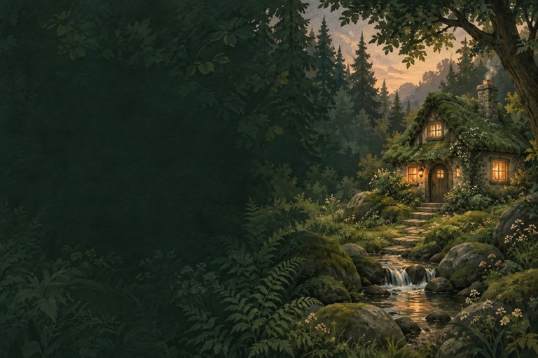 Woodland artwork from the More tab