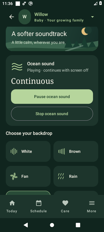 Native SproutBook sound machine from version 3.3